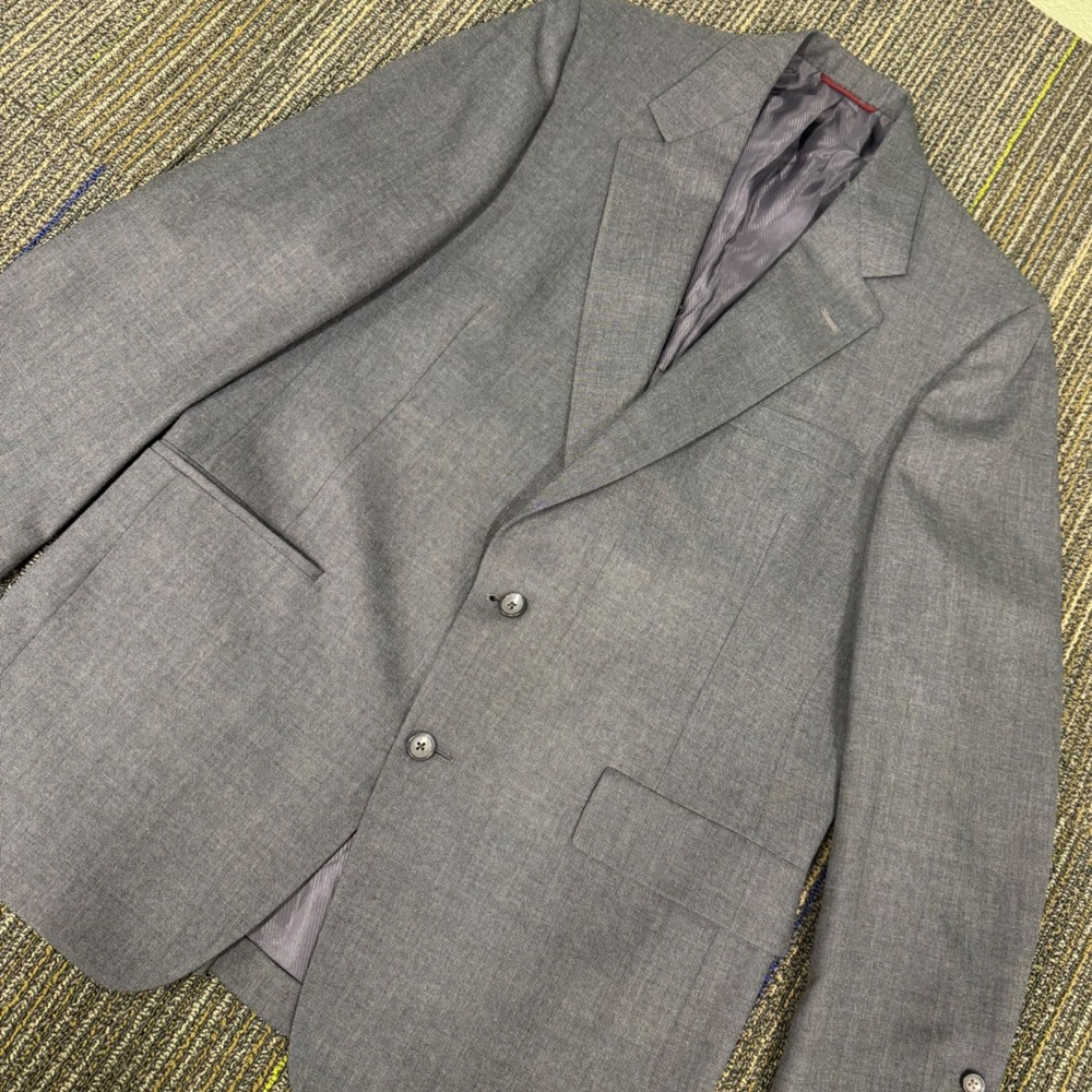 Hart Schaffner & Marx Blazer Mens 42R Grey Exc Heritage 2-Button Sport Coat